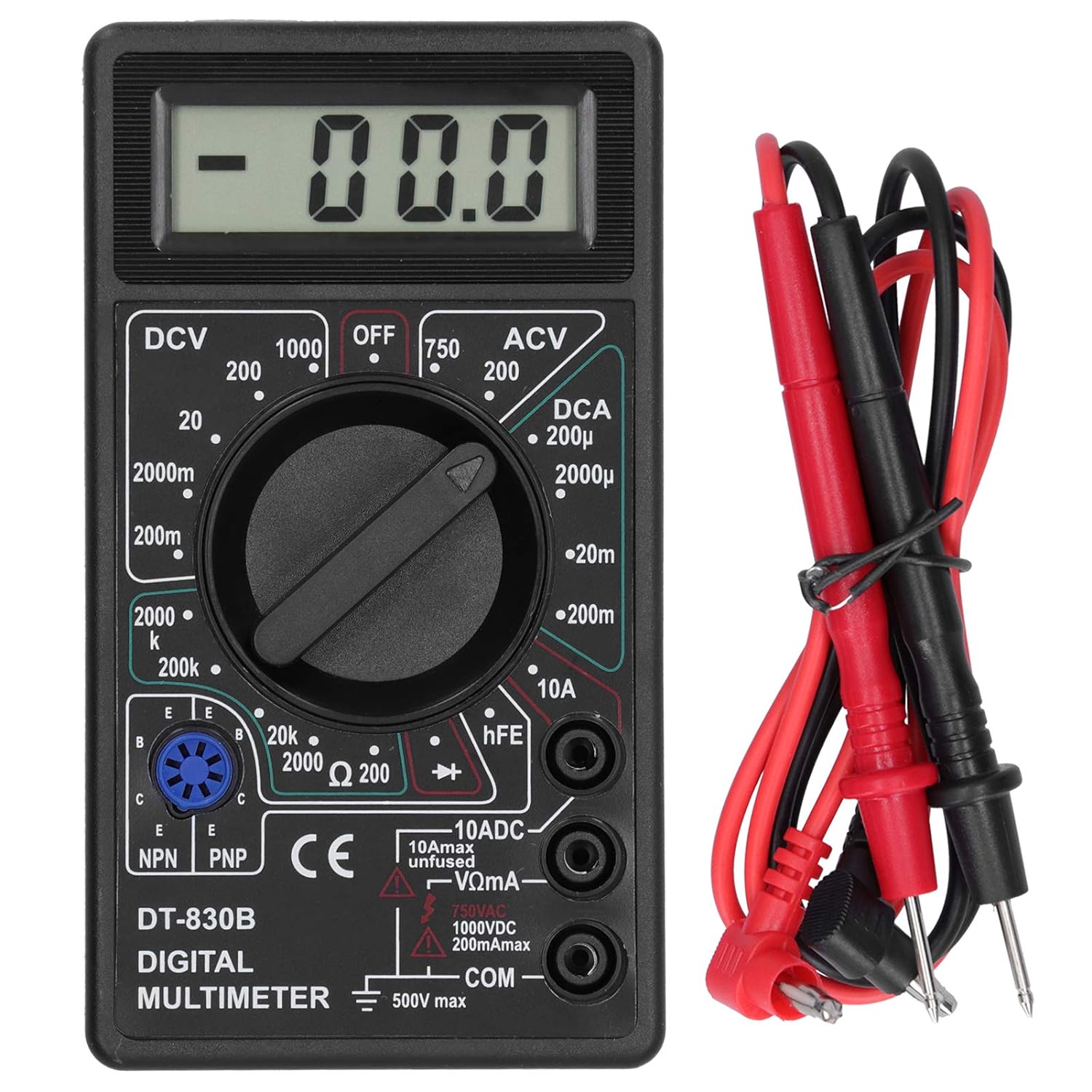 Analog Meter Gauge - デジタルマルチメータテスター、DT830B 電気電圧計電流計、ポータブルボルトマルチメーター、カーバッテリーテスター回路テスター