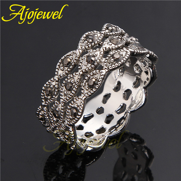 女性のためのAjojewel-3レベルのラインストーンリング - Vintage Items Collection のレビューと価格