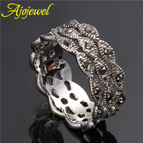 女性のためのAjojewel-3レベルのラインストーンリング - Vintage Items Collection のレビューと価格