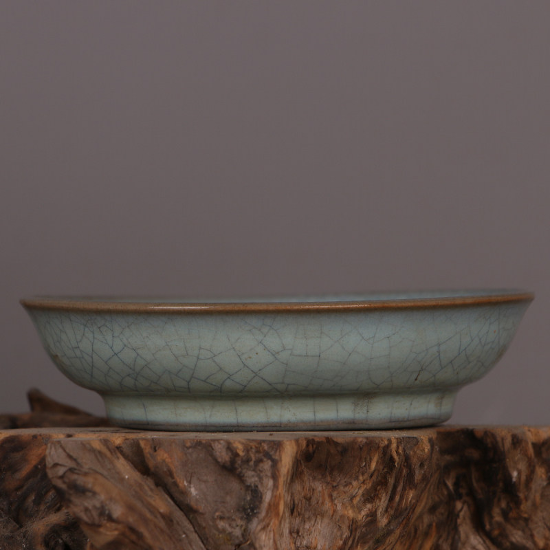 宋朝様式の汝窯（ろよう）の青磁ひび割れ釉薬皿　ヴィンテージホ - Vintage Collectible Dishes のレビューと価格