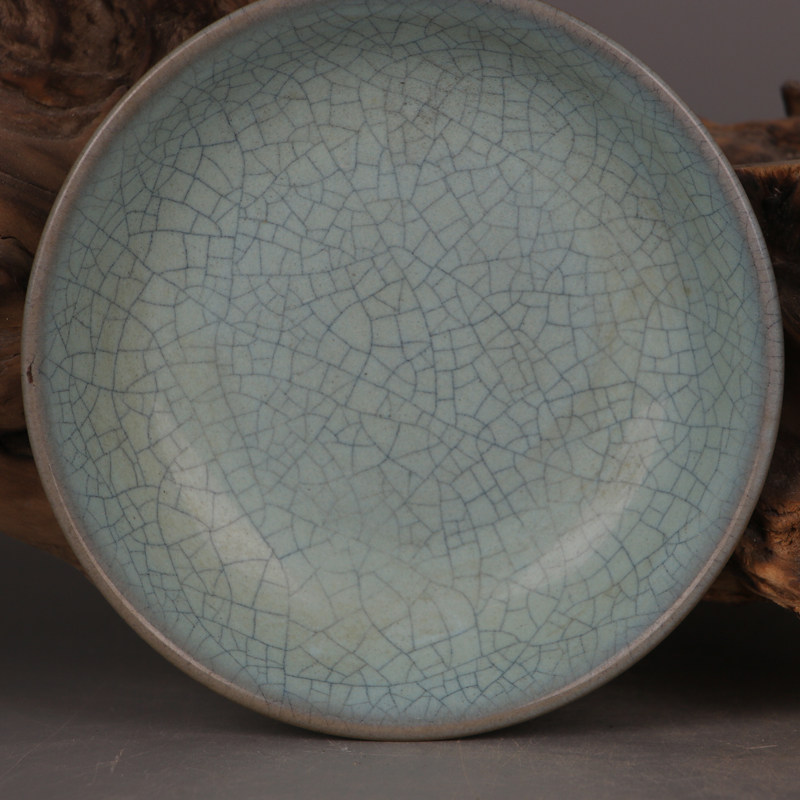 宋朝様式の汝窯（ろよう）の青磁ひび割れ釉薬皿　ヴィンテージホ - Vintage Collectible Dishes のレビューと価格