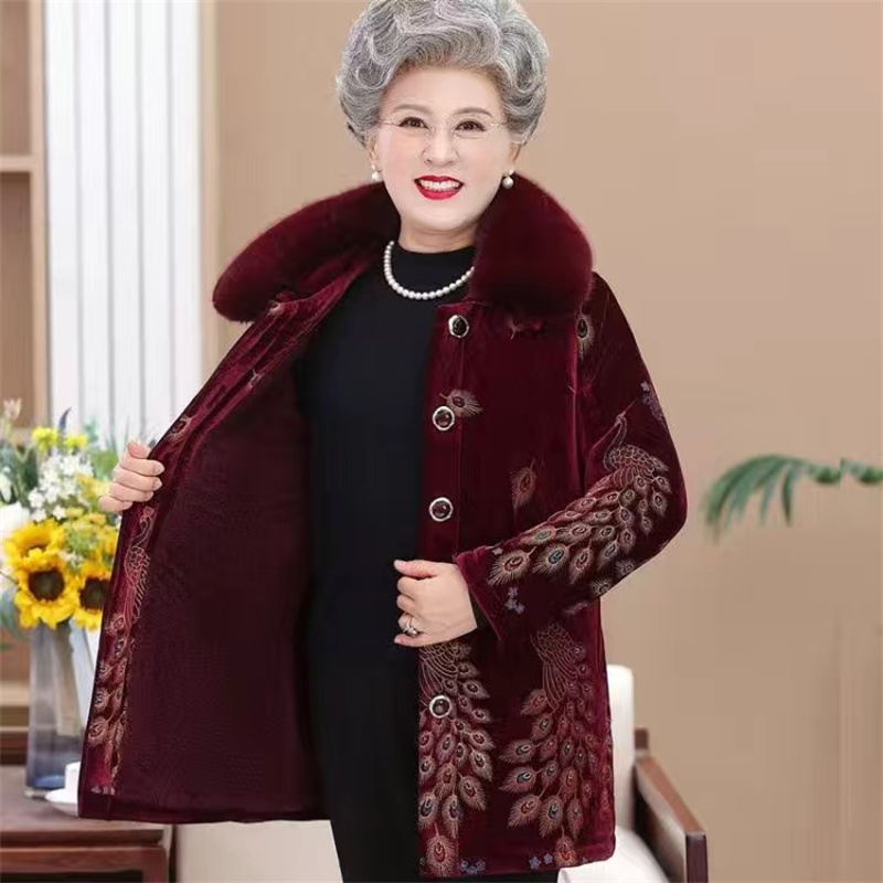 女性のための豪華な厚い綿のジャケット,ヴィンテージのプリント - Vintage Collectible Buttons のレビューと価格