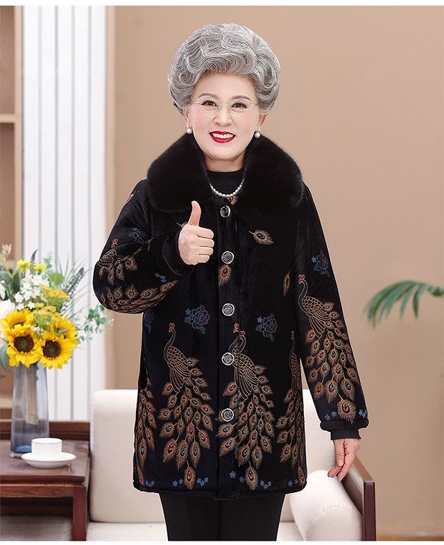 女性のための豪華な厚い綿のジャケット,ヴィンテージのプリント - Vintage Collectible Buttons のレビューと価格