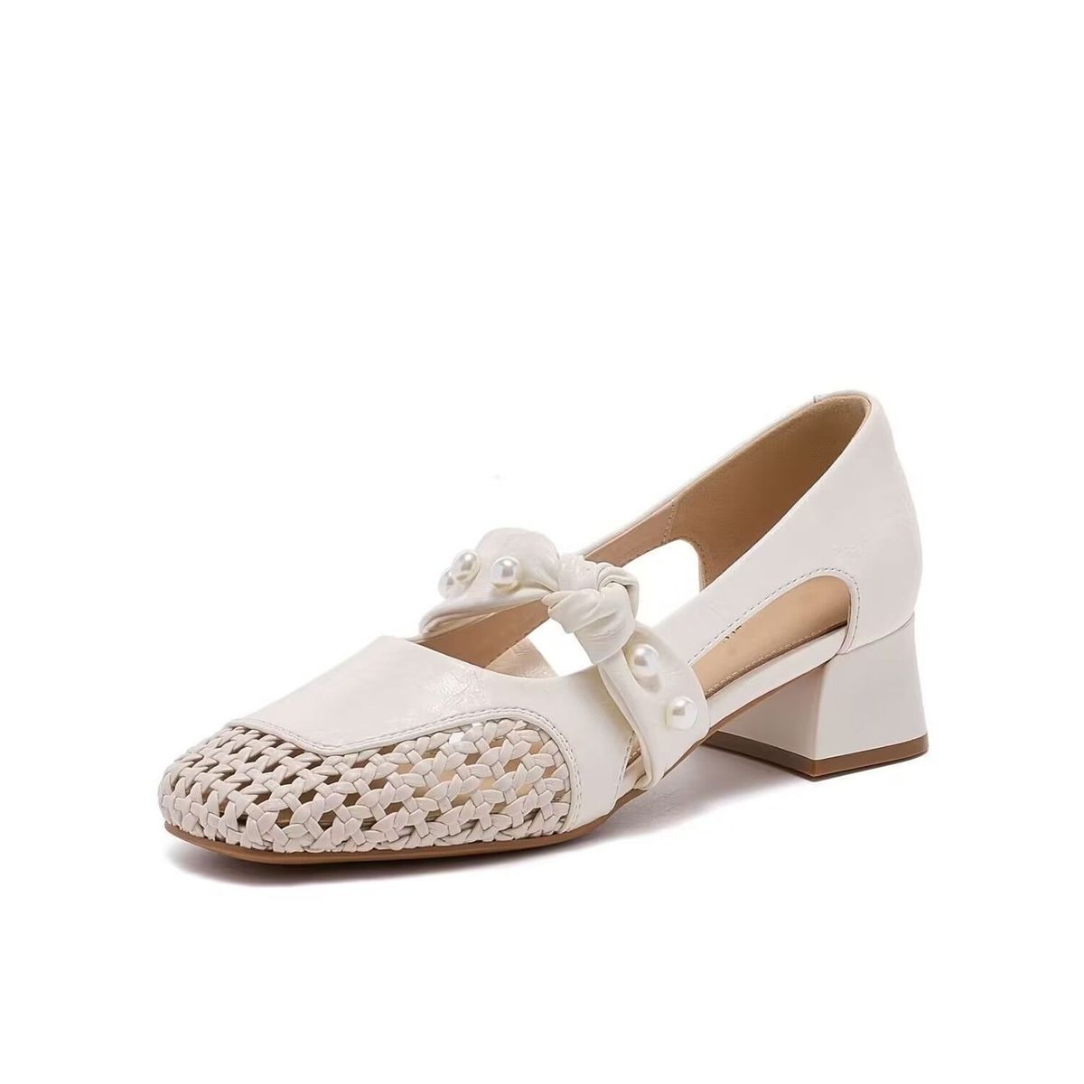 ヴィンテージ風レディースメリージェーンシューズ、パール織りア - Vintage Collectible Shoes のレビューと価格