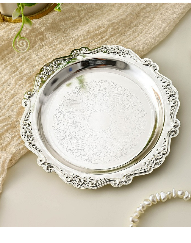 ヴィンテージメタルエンボス加工トレイ高級サービングディッシュ - Vintage Collectible Dishes のレビューと価格