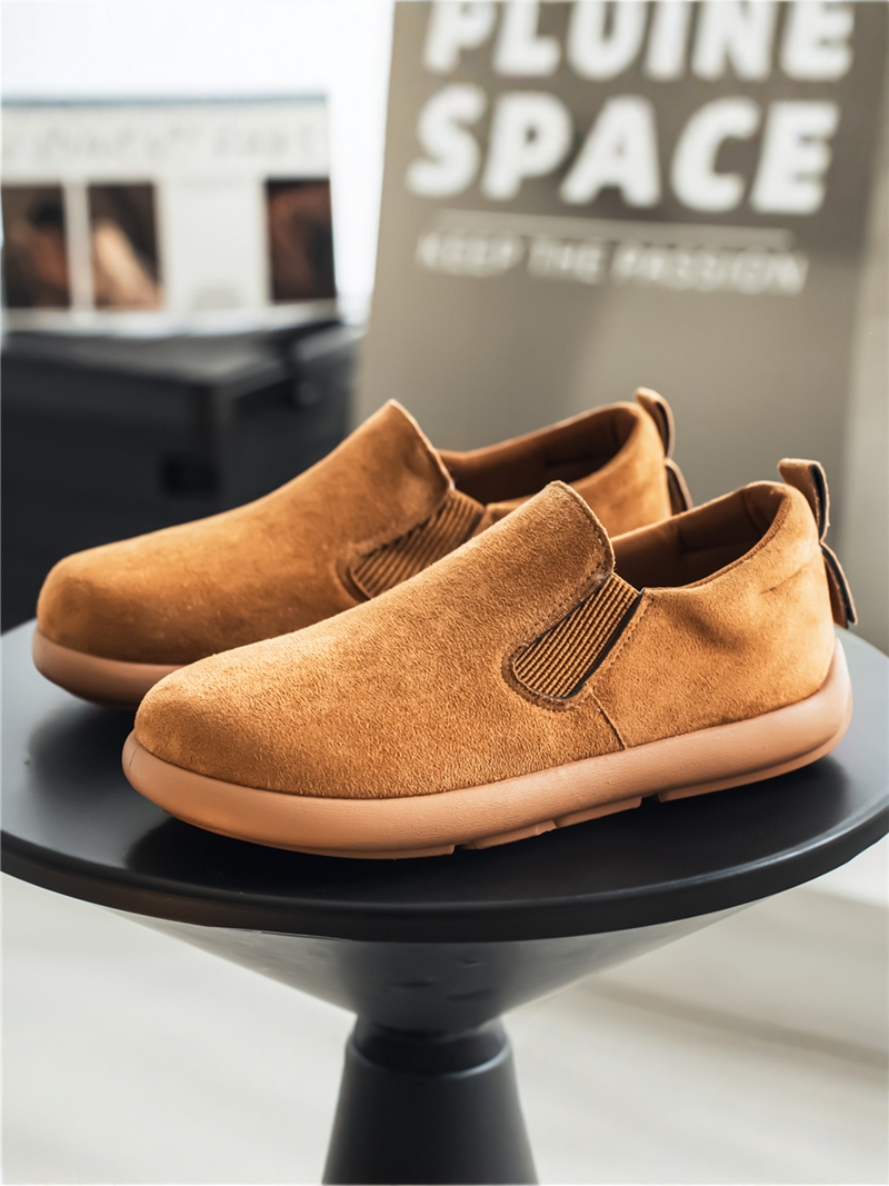 メンズカジュアルスリッポンソフトボトムレザーシューズ滑り止め - Vintage Collectible Shoes のレビューと価格
